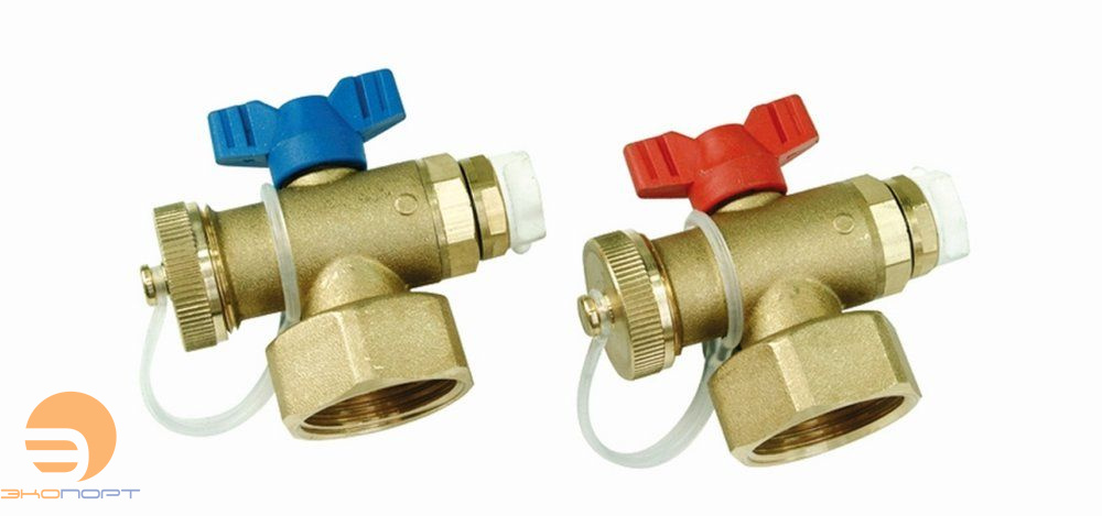 Комплект концевых элементов для латунного коллектора 1" HENCO