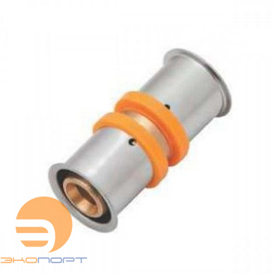 Соединитель  двухсторонний 32*3 / 32*3 с пресс-кольцом Press KAN-therm