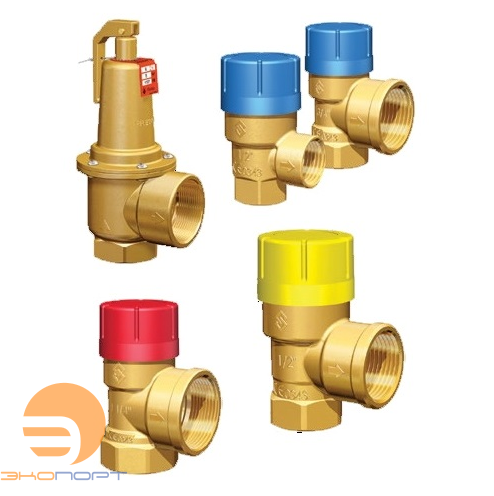 Клапан предохранительный Prescor В 1/2" х 1/2" (ВР) P=8 бар 