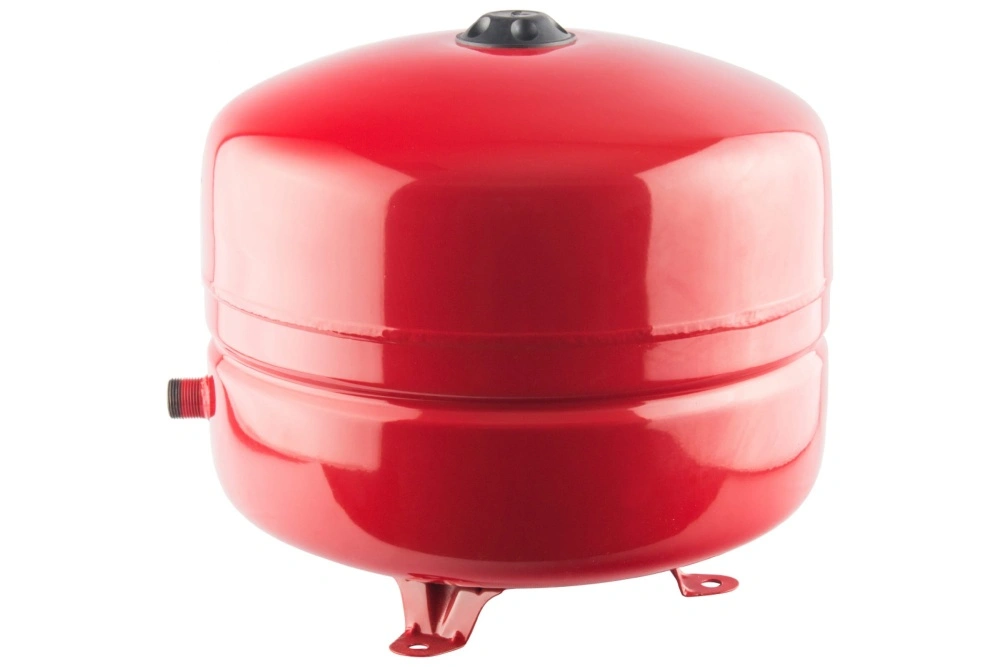 Бак расширительный на отопления 100 л, с опорными стойками и диафрагмой 5 bar, 3/4", красный STOUT