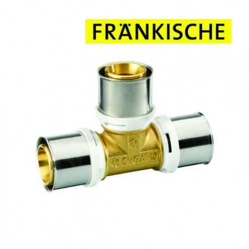 Тройник 26-26-26 латунь alpex-duo Frankische