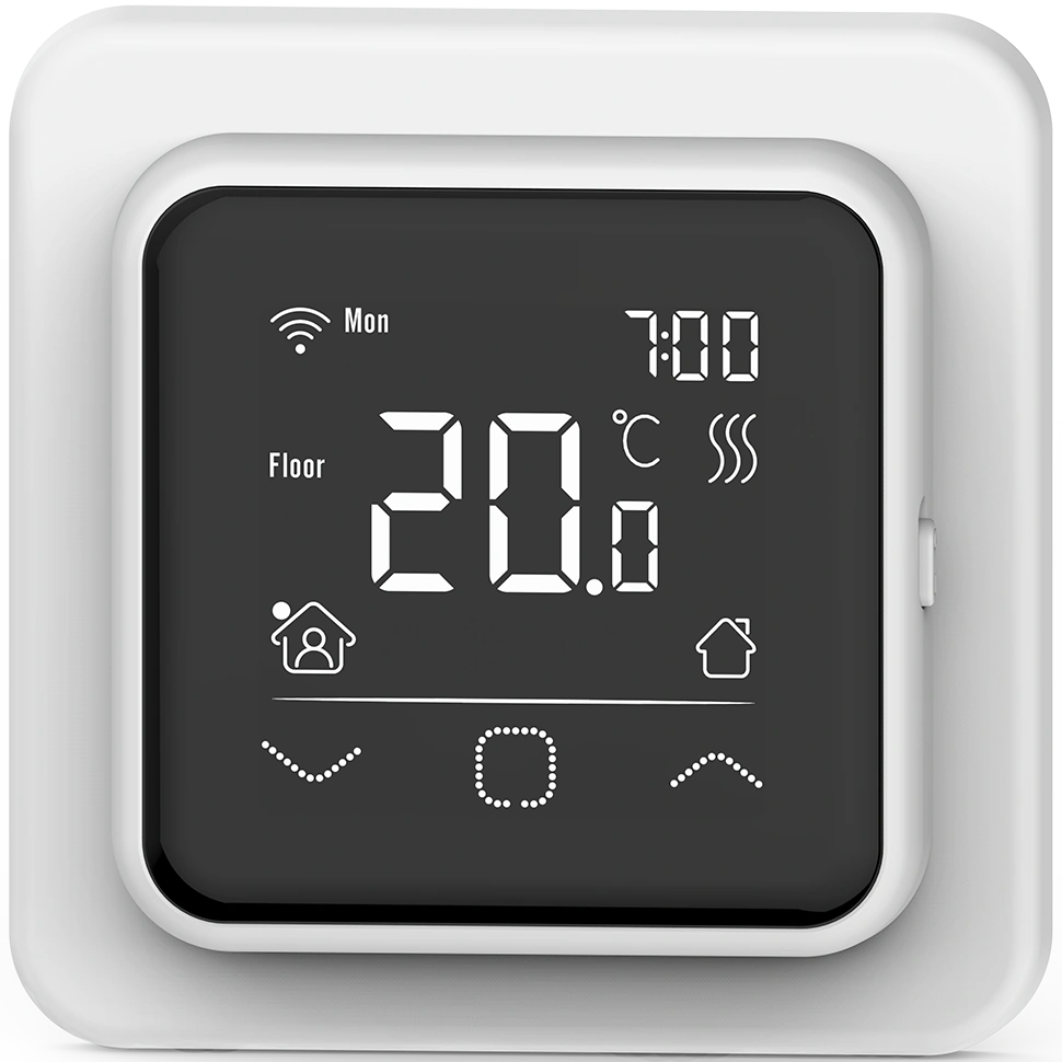 Терморегулятор IQ Thermostat SMART HEAT Wi-Fi программируемый, сенсорный, белый