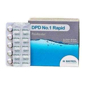 Таблетки DPD №1 / Rapid (Pooltester) (10 штук) для определения содержания хлора, BAYROL