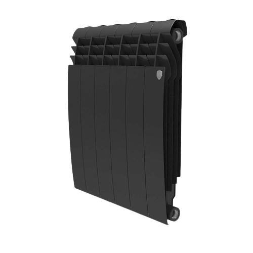 Радиатор биметал. BiLiner Noir Sable 500/87  4 секции (черный) Royal Thermo