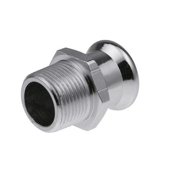Соединитель 54*R2 НР C1405 press KAN-Therm Steel