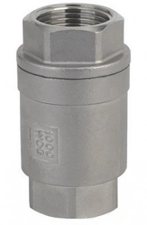 Клапан обратный D12-H12W-1000-032, Ду32, Ру40, р/р, пружинный, материал корпуса - нерж. сталь CF8M, Тмах.=200оС