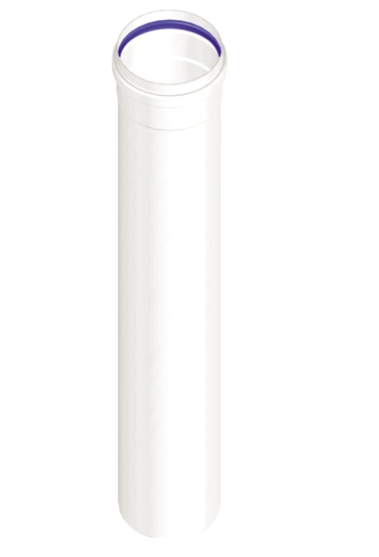 Труба алюм. окраш. белым Ø80, длина 2,00 м. (папа/мама) Conti