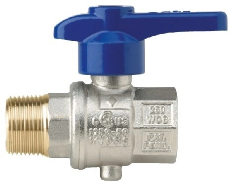 Затвор дисковый ВН 1/2", запорно-регулирующий EUROFLY (синяя ручка) RB