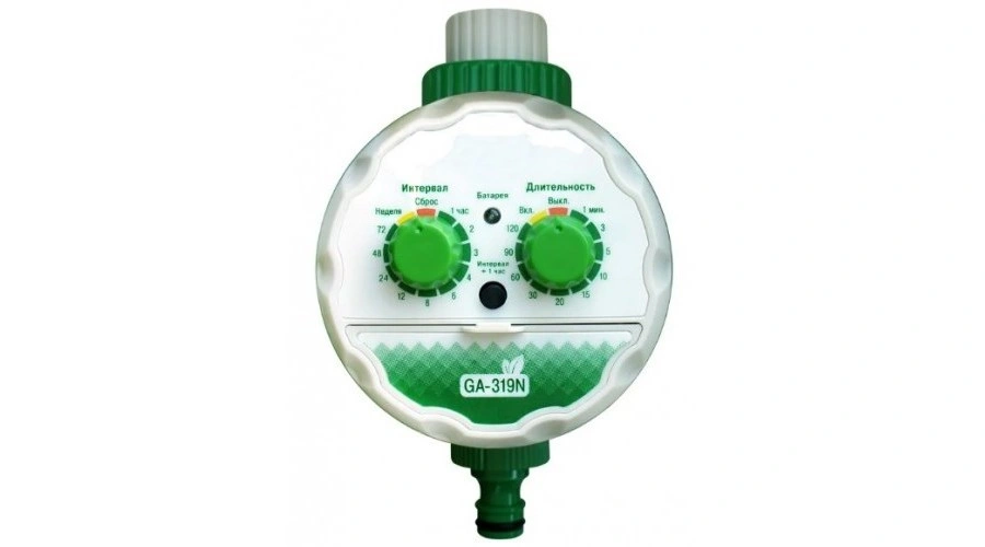 Таймер полива электронный 1 прог шаровый Green Helper (0-3 атм)