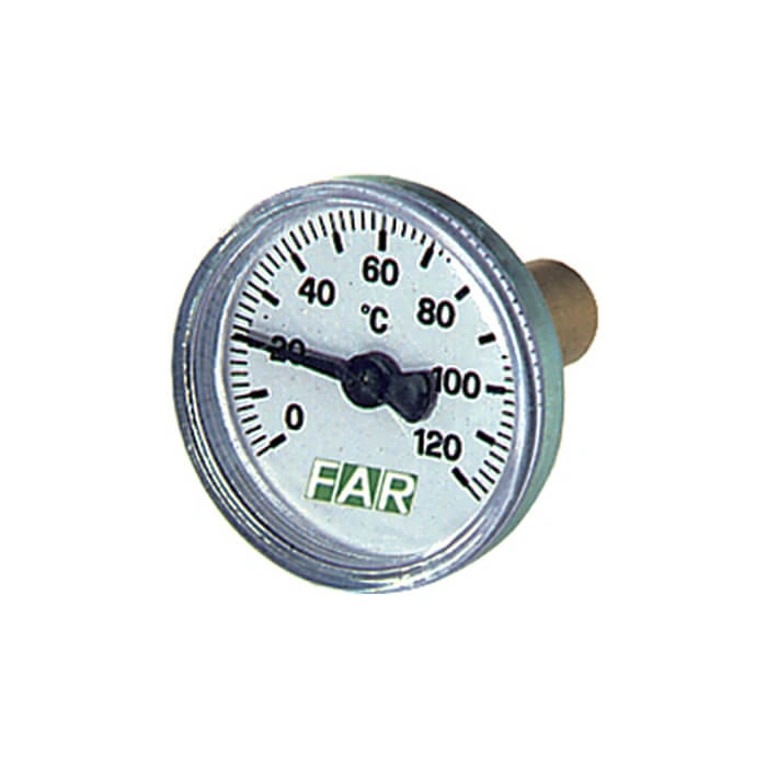 Термометр 0-120°С,зонд 36мм, О 40 мм, торцевое соединение 3/8"