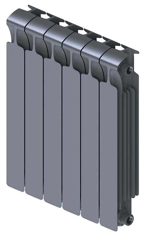 Радиатор биметаллический Monolit 500/100   4 секции G3/4" боковое подкл. Титан Rifar