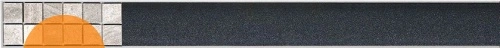 Решетка для водоотводящего желоба FLOOR под плитку 750 (для APZ6) ALCA PLAST